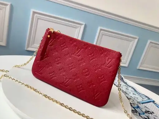 WIS DOUBLE ZIP POCHETTE VUITTON LOUIS 0327